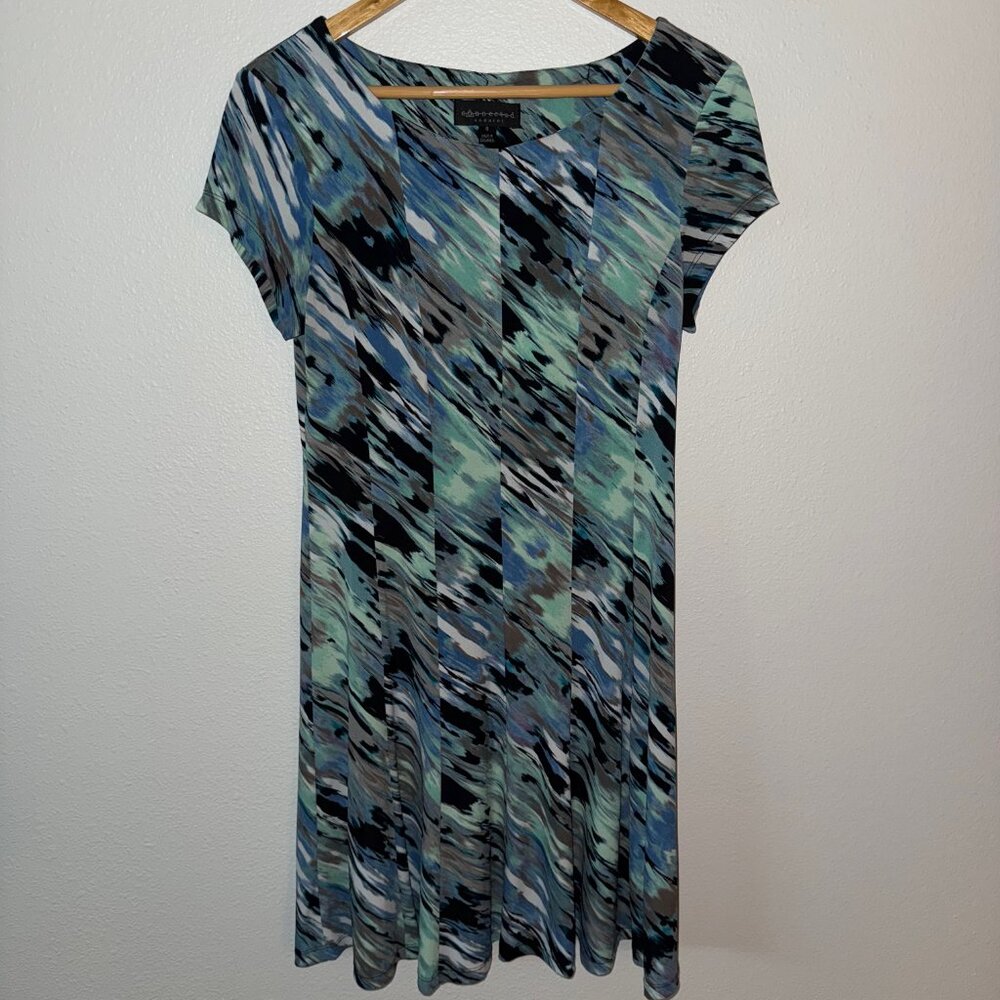 Connected Apparel Seafoam Pullover Fit & Flare Dress‎ Size 6